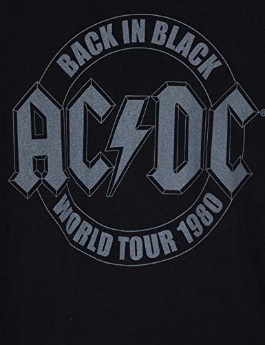 AC/DC Tour Emblem Camiseta, Negro (Black Blk), L para Hombre