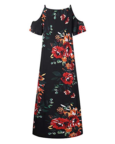 ACHIOOWA Mujer Verano De Playa Vestido Estampado Sin Mangas Vestidos De Fiesta para Grandes Vestidos Playa Mujer Vestidos Casuales Playa Sexy A33163-05 L