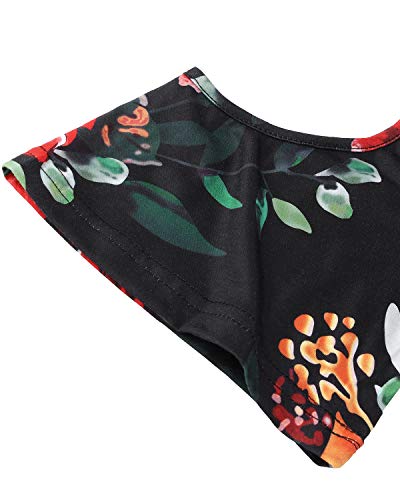 ACHIOOWA Mujer Verano De Playa Vestido Estampado Sin Mangas Vestidos De Fiesta para Grandes Vestidos Playa Mujer Vestidos Casuales Playa Sexy A33163-05 L