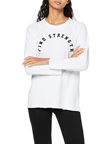Activewear Camiseta Mensaje Mujer, Blanco (White), 40 (Talla del Fabricante: Medium)
