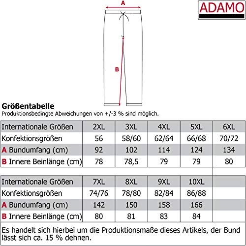 ADAMO Pijama Tallas Extra Grandes Pijama en Azul Oscuro 10XL - Azul, 10XL