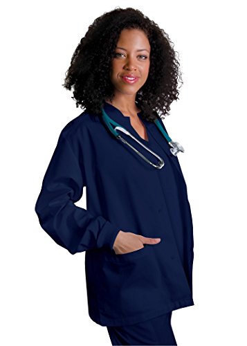 Adar Prendas médicas para Mujer - Chaqueta médica con Cuello Redondo - 602 - Navy - S