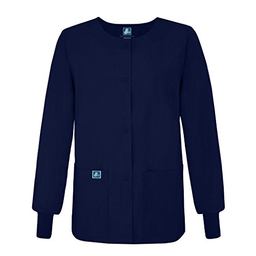 Adar Prendas médicas para Mujer - Chaqueta médica con Cuello Redondo - 602 - Navy - S