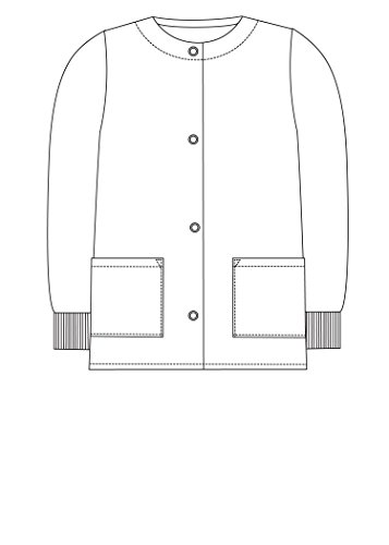 Adar Prendas médicas para Mujer - Chaqueta médica con Cuello Redondo - 602 - Navy - S