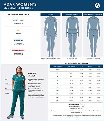 Adar Prendas médicas para Mujer - Chaqueta médica con Cuello Redondo - 602 - Navy - S