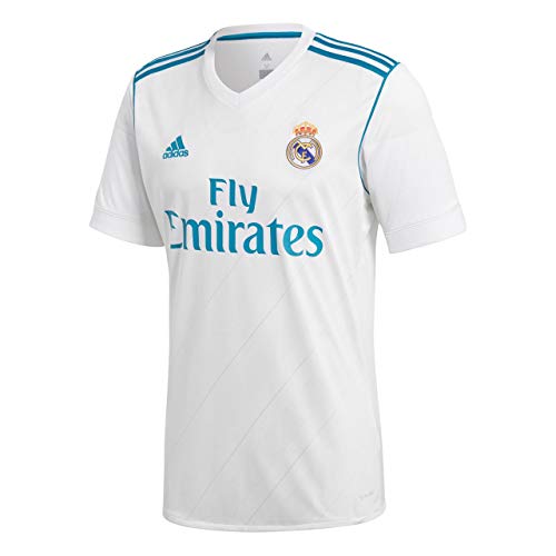 Adidas 1ª equipación Real Madrid 2017/2018 - Camiseta para Hombre, Blanco, L