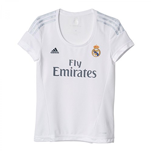 adidas 1ª Equipación Real Madrid CF - Camiseta Oficial Mujer, Talla L