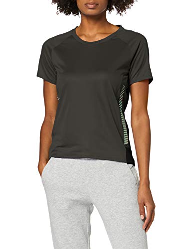 adidas 25/7 Rise Up N Run Parley T-Shirt W Camiseta de Manga Corta, Mujer, Caqui (Legend Earth), L