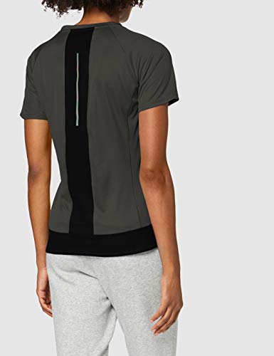 adidas 25/7 Rise Up N Run Parley T-Shirt W Camiseta de Manga Corta, Mujer, Caqui (Legend Earth), L