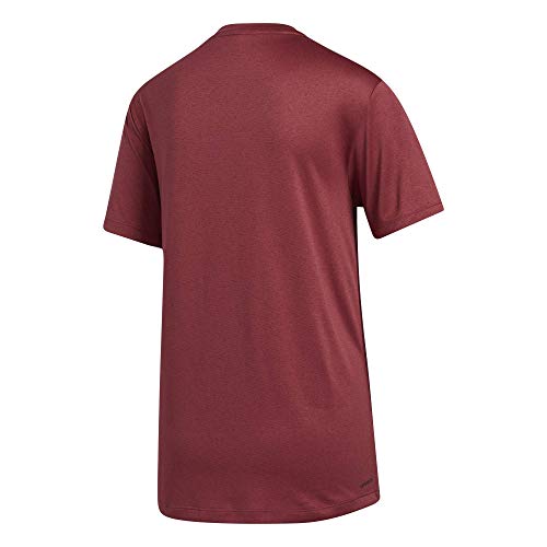 adidas 3 Stripe tee Camiseta, Mujer, rojleg/Granat, XL