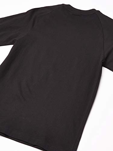 adidas 3-Stripes LS T Camiseta de Manga Larga, Hombre, Black, XS