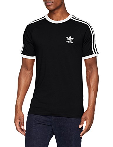 adidas 3-Stripes tee T-Shirt, Hombre, Black, M
