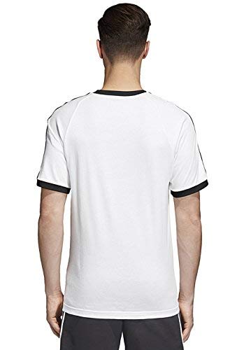 adidas 3-Stripes tee T-Shirt, Hombre, White, 2XL