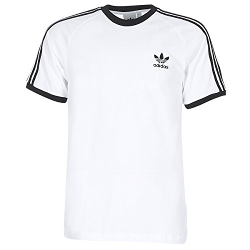 adidas 3-Stripes tee T-Shirt, Hombre, White, S