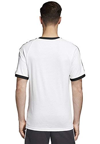 adidas 3-Stripes tee T-Shirt, Hombre, White, XL