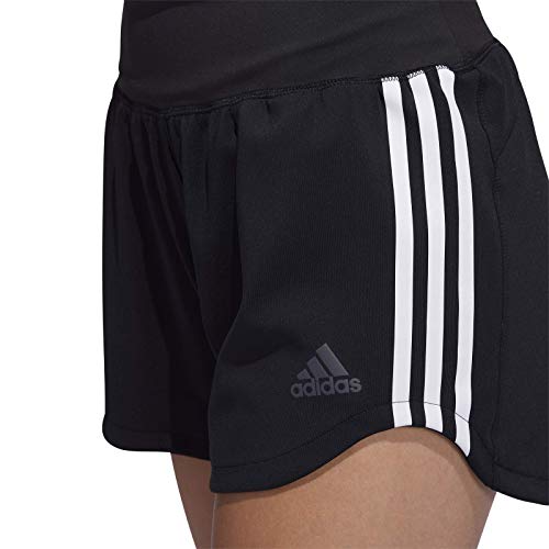 adidas 3S WVN Gym SHRT Pantalones Cortos de Deporte, Mujer, Black/Black, S