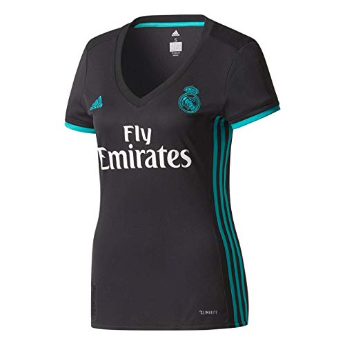 adidas A JSY W Camiseta 2ª Equipación Real Madrid 2017-2018, Mujer, Negro/arraer, M