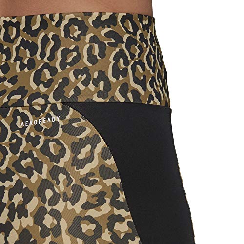 adidas Aeroready Leopard - Pantalones cortos para mujer multicolor L