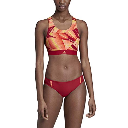 adidas Bañador para Mujer Don't Rest, Mujer, Traje de baño de una Pieza, F19ISSW1242, Granate Activo/Coral Hi-Res, 85D
