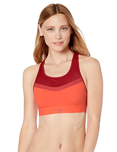 adidas - Bañador para Mujer, Mujer, Traje de baño de una Pieza, S19ISSW1242, Coral de Alta resolución/Granate Activo/Dorado Activo, 90D