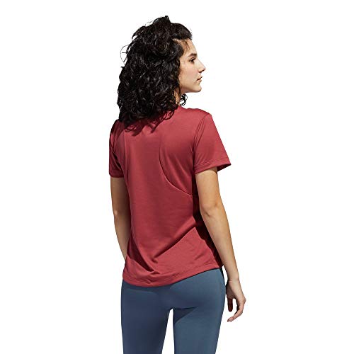 adidas BOS Logo tee Camiseta, Mujer, rojleg/Granat, M