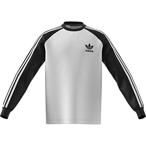 adidas California Long Sleeve – Camiseta, Niños, DM4452, Negro/Blanco, 140