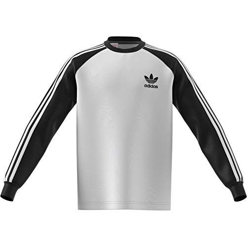 adidas California Long Sleeve – Camiseta, Niños, DM4452, Negro/Blanco, 140