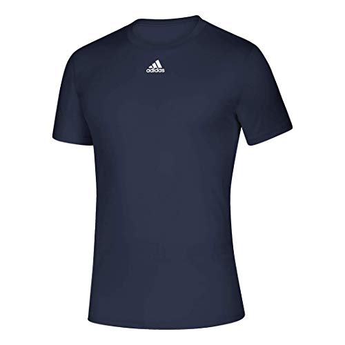 adidas Camiseta Climalite Creator Regular Fit EK00 para hombre - EK0087, XXL, Azul marino/flor y brillo