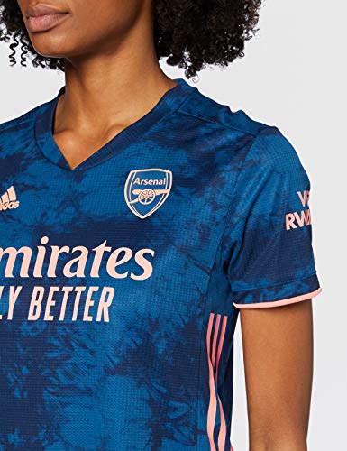 adidas Camiseta de Mujer del Arsenal FC 3rd de la Temporada 2020/21, Mujer, Camiseta, GH6651, Azul Marino/Naranja Claro, Extra-Large
