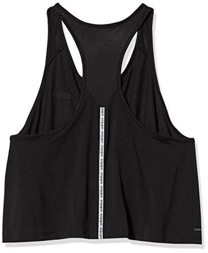 adidas - Camiseta de Tirantes para Mujer, diseño de 2 Movimientos, Color Negro y Blanco