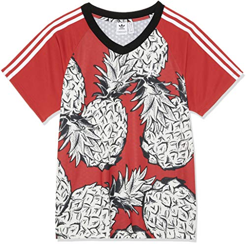 adidas - Camiseta para Mujer, diseño de 3 Rayas, Multicolor