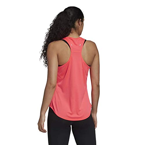 adidas Camiseta sin Mangas Personal Best Run It de 3 Rayas para Mujer, Mujer, Camisa, KCM94, Señal Rosa, XS