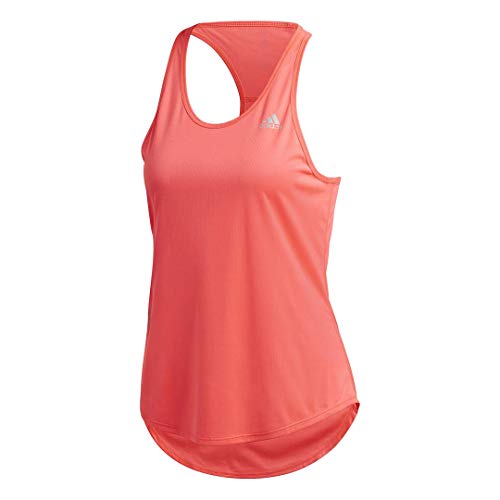 adidas Camiseta sin Mangas Personal Best Run It de 3 Rayas para Mujer, Mujer, Camisa, KCM94, Señal Rosa, XS
