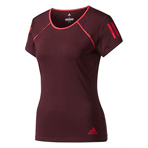 adidas Club - Camiseta deportiva para mujer, color burdeos