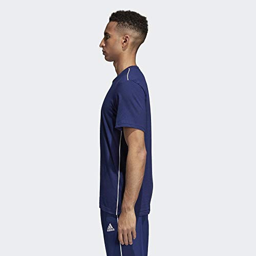 adidas CORE18 tee T-Shirt, Hombre, Dark Blue/White, 2XL