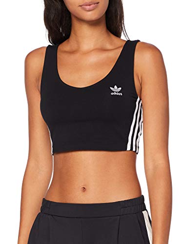adidas Crop Tank Tank Top, Mujer, Black, 44
