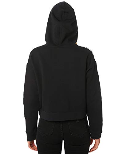 adidas Cropped Hoodie Black Camiseta, Mujer, Negro, 40