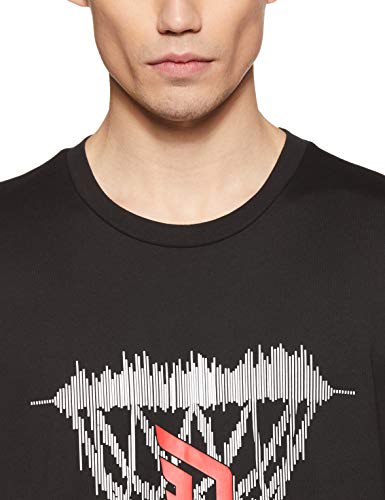 adidas Dame Logo tee Camiseta de Manga Corta, Hombre, Black, L