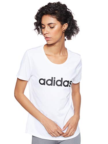 Adidas Desing 2 Move Logo tee Camiseta, Mujer, Blanco (White), M