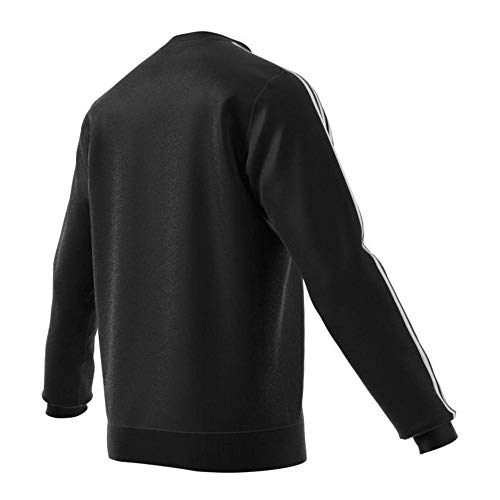 adidas E 3s Crew Ft Sudadera, Hombre, Negro (Black/White), M