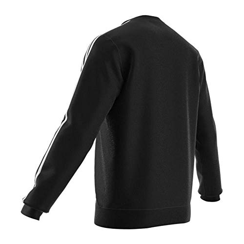 adidas E 3s Crew Ft Sudadera, Hombre, Negro (Black/White), M