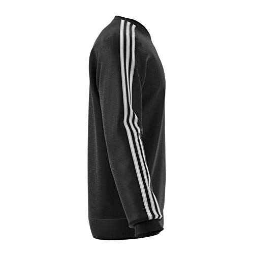 adidas E 3s Crew Ft Sudadera, Hombre, Negro (Black/White), M