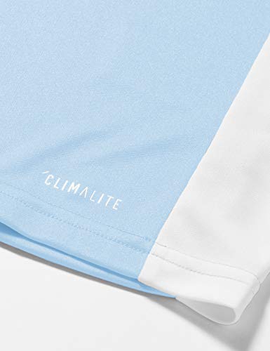 adidas Entrada 101 Camiseta de Fútbol para Hombre de Cuello Redondo en Contraste, Azul (Clear Blue/White), XS