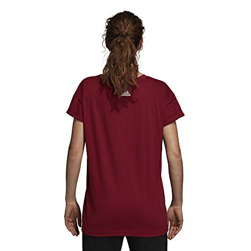 adidas ESS Lin Lo Camiseta, Mujer, Granate Noble, M