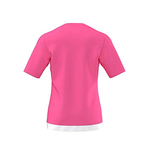 adidas Estro 15 JSY - Camiseta para hombre, color rosa solar/blanco, talla XL