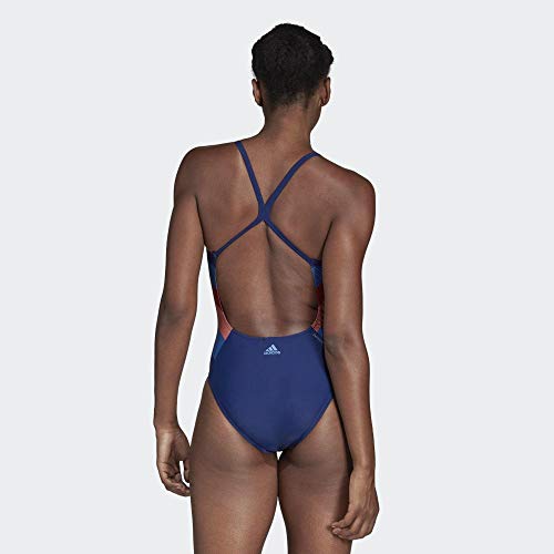adidas Fit 1Pc Lin Bañador, Mujer, Azul (Azuosc/Naalre), 36