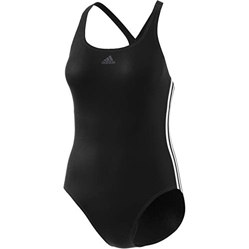 adidas Fit Suit 3s C Traje de Baño, Mujer, Black/White, 34