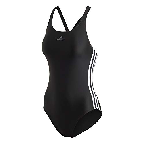 adidas Fit Suit 3s C Traje de Baño, Mujer, Black/White, 34