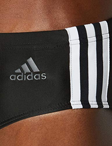 adidas Fitness 3 Bandas Bañador Slip, Hombre, Negro (Black/White), 4