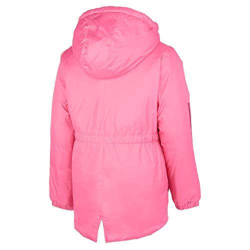 adidas Girls' Hooded Insulated Jacket Coat, sos Pink, Medium